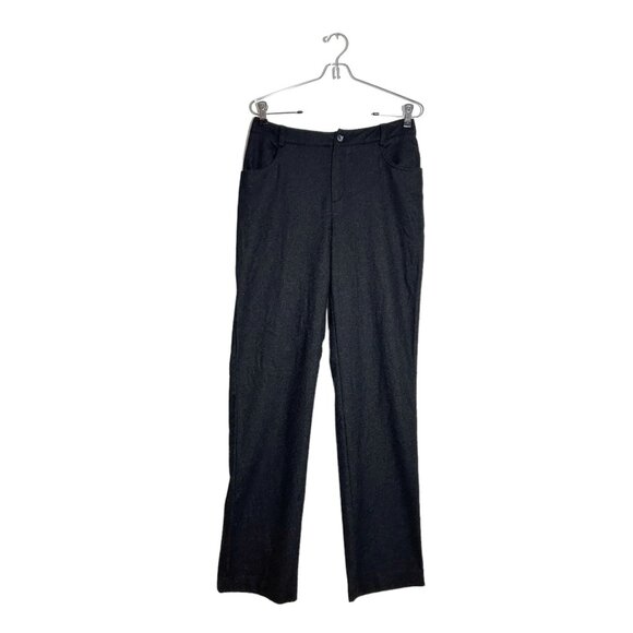 Hugo Buscati Collection Women's Wool Blend Straight Leg Pant in Black -Sz 8 Tall - Picture 1 of 5